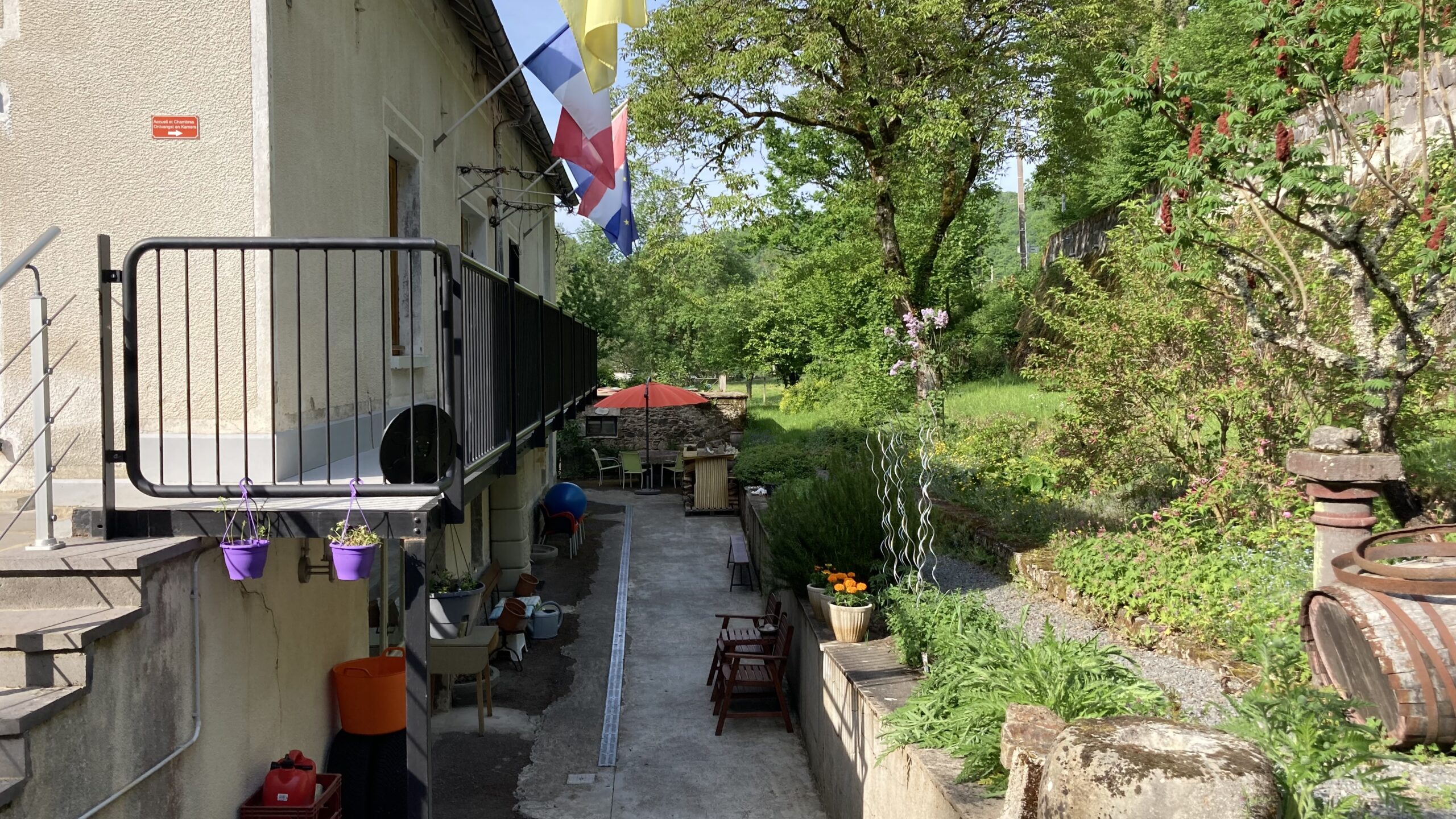 Uitzicht vanuit Chambre d'Amis