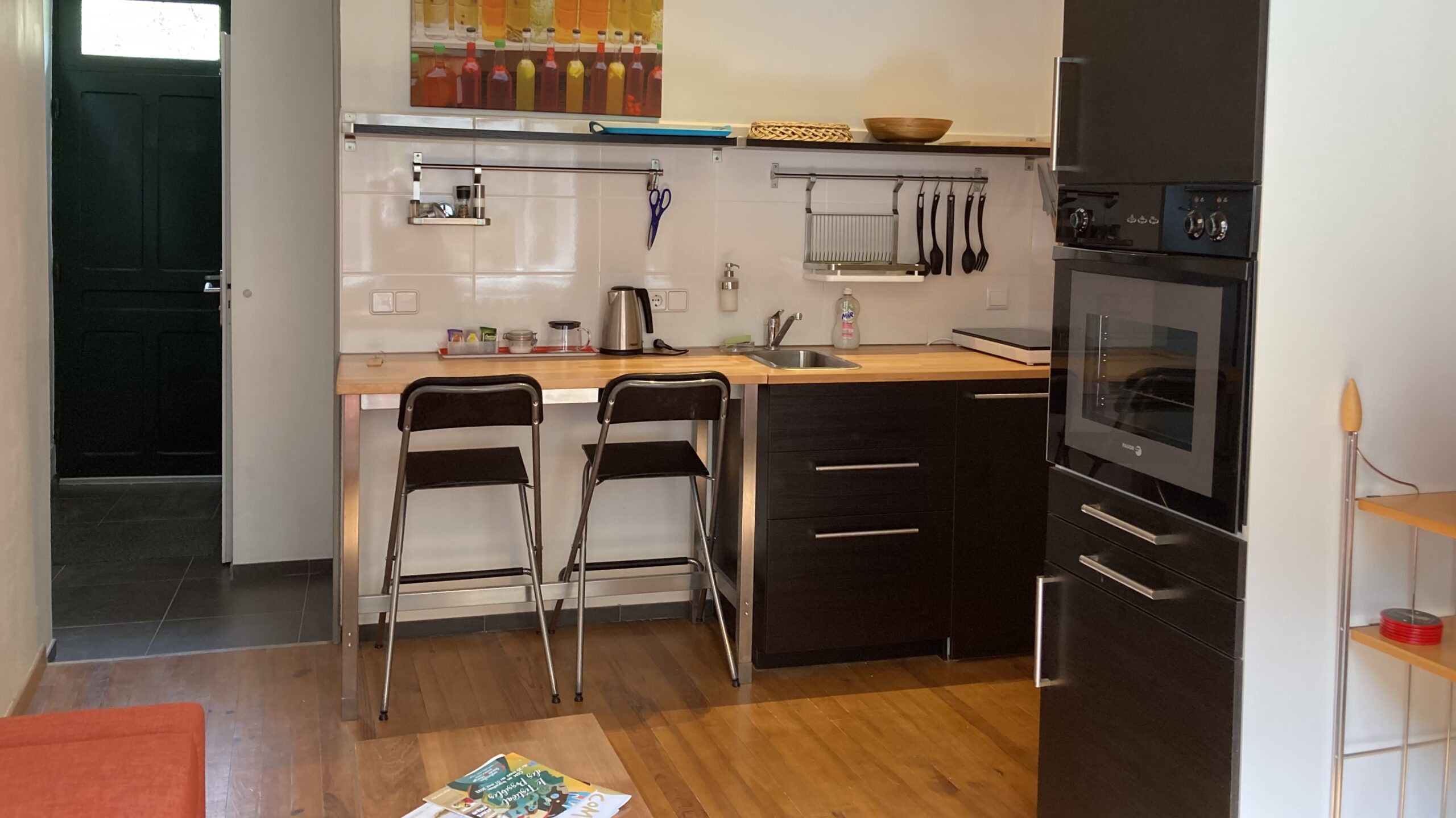 Open keuken in het appartement