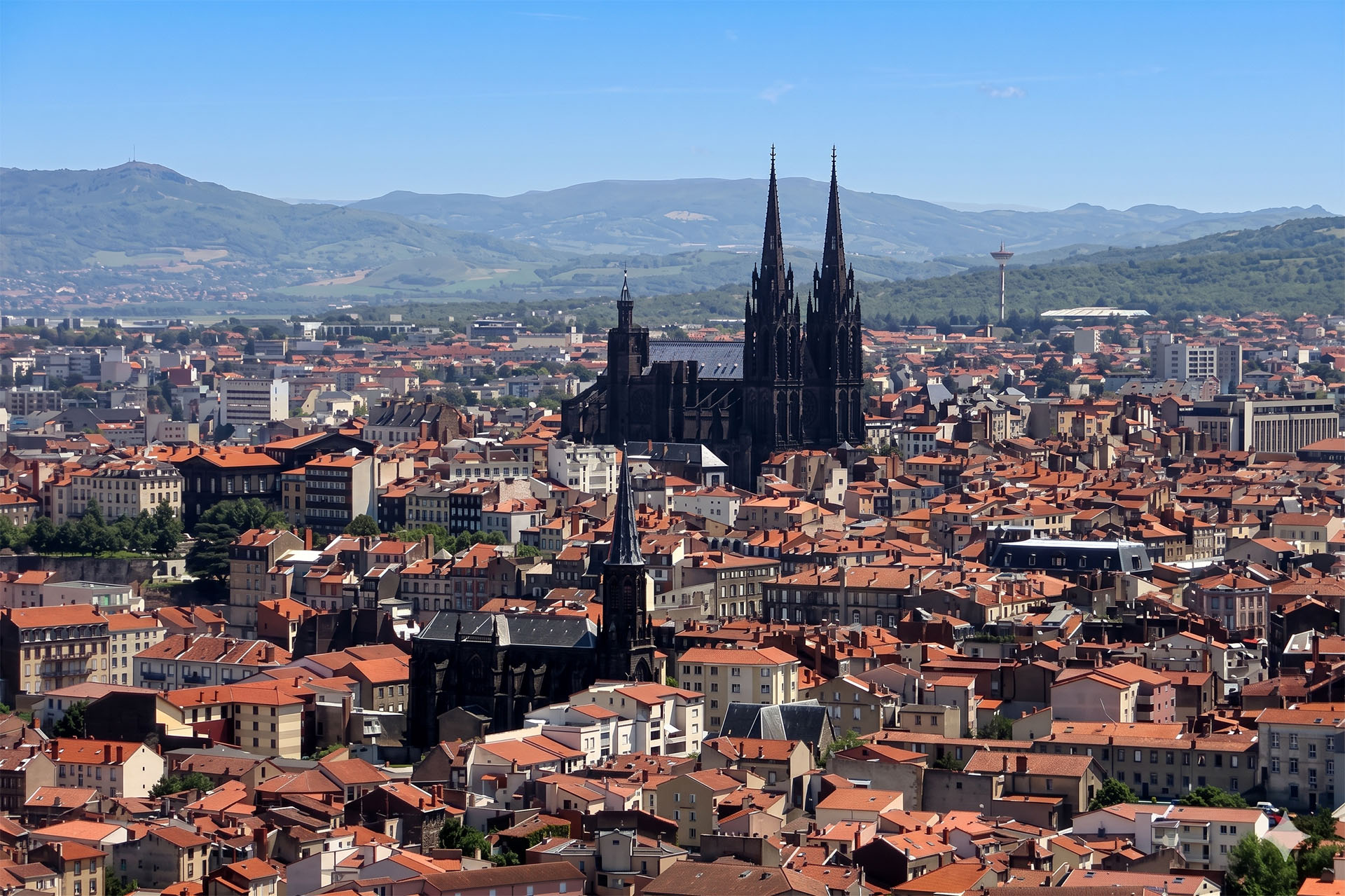 Landschap bij Clermont-Ferrand